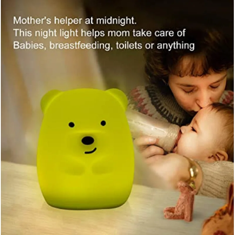 Silicone bear night light