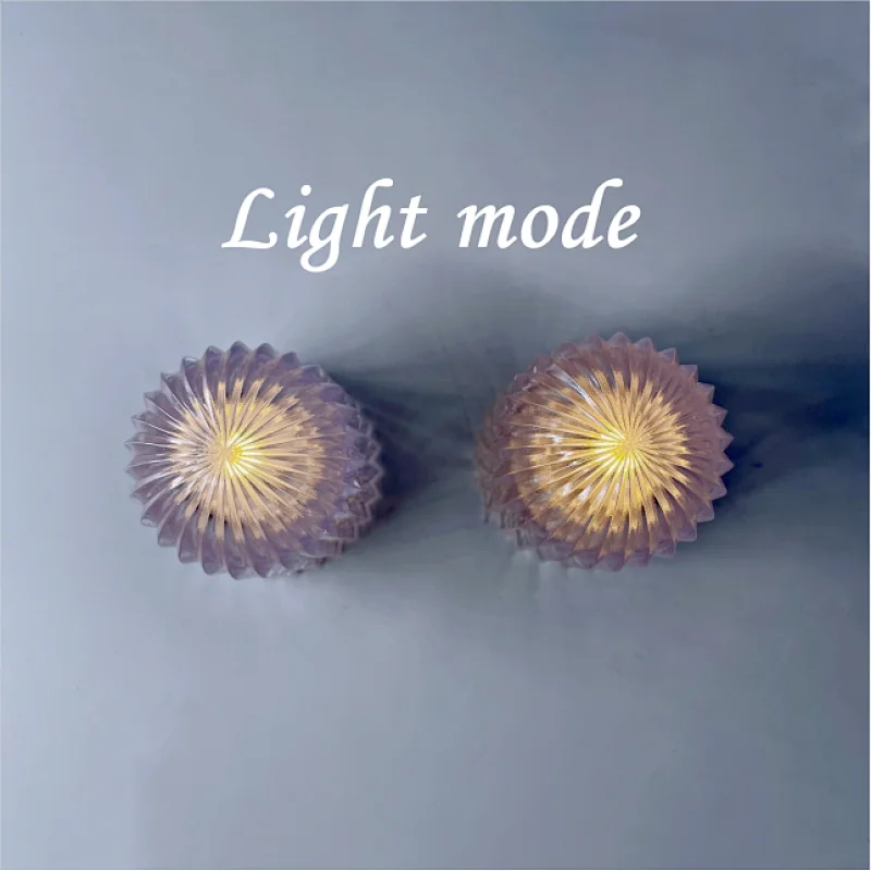 New design battery operated transparent candle light