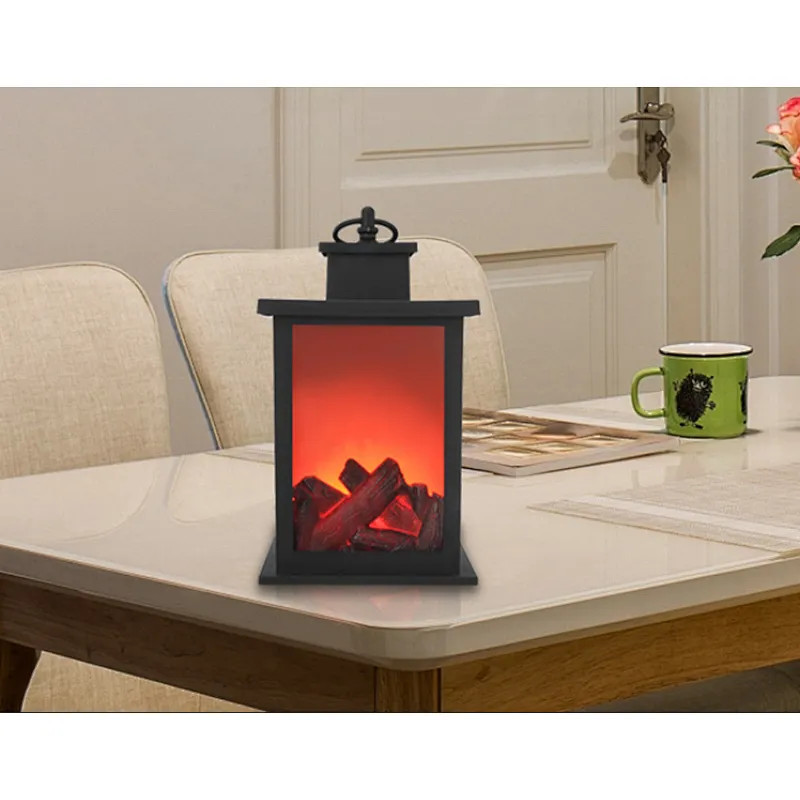 Decorative indoor battery power flame LED night light