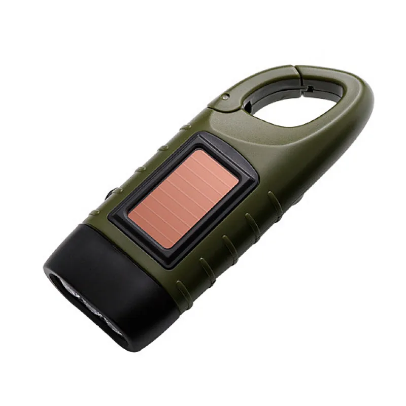 solar hand crank flashlight