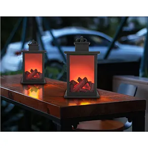 Decorative indoor battery power flame LED night light