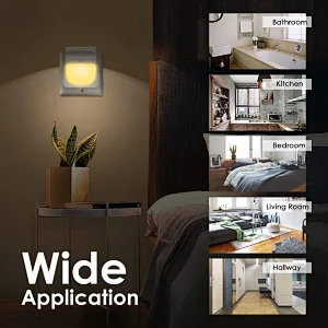Bedroom plug into wall motion sensor night lights