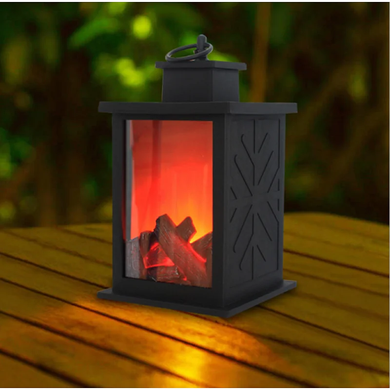 Decorative indoor battery power flame LED night light