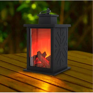 Decorative indoor battery power flame LED night light