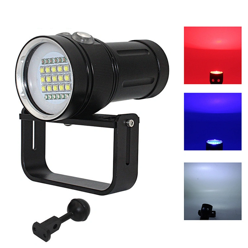 7 Modes high power diving flashlight