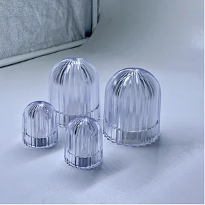 New design battery operated transparent candle light