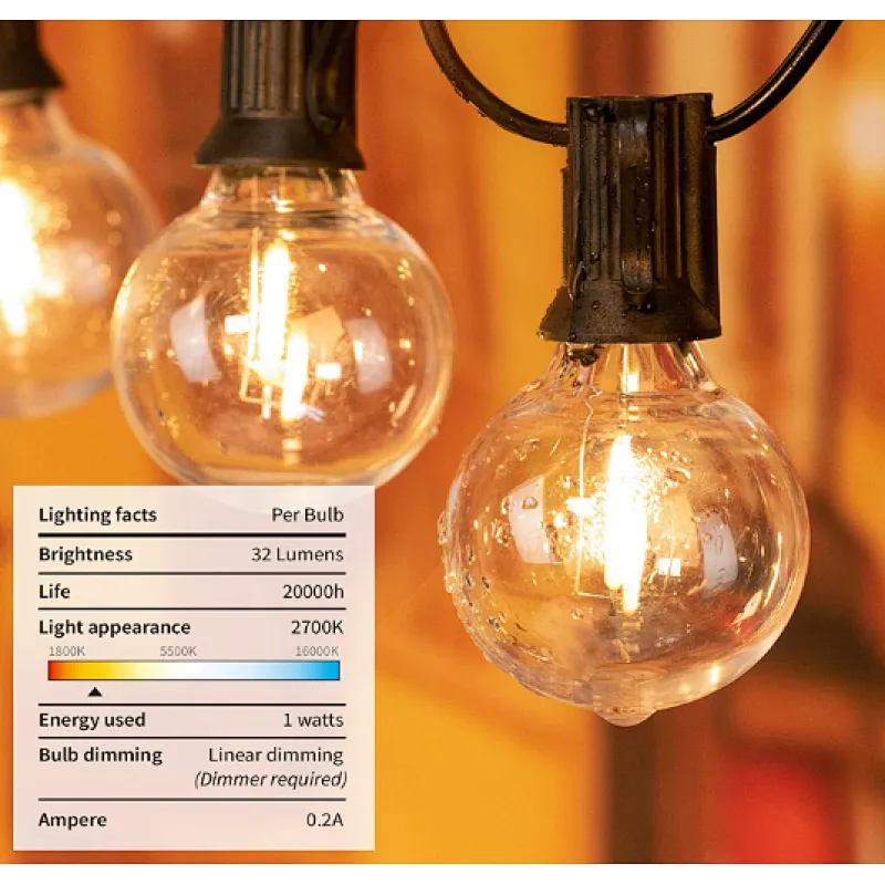 Garden string solar light waterproof 25 LED 9.5M