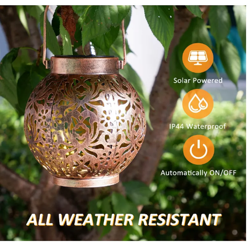 Garden outdoor lantern waterproof IP6 decorative hanging solar light