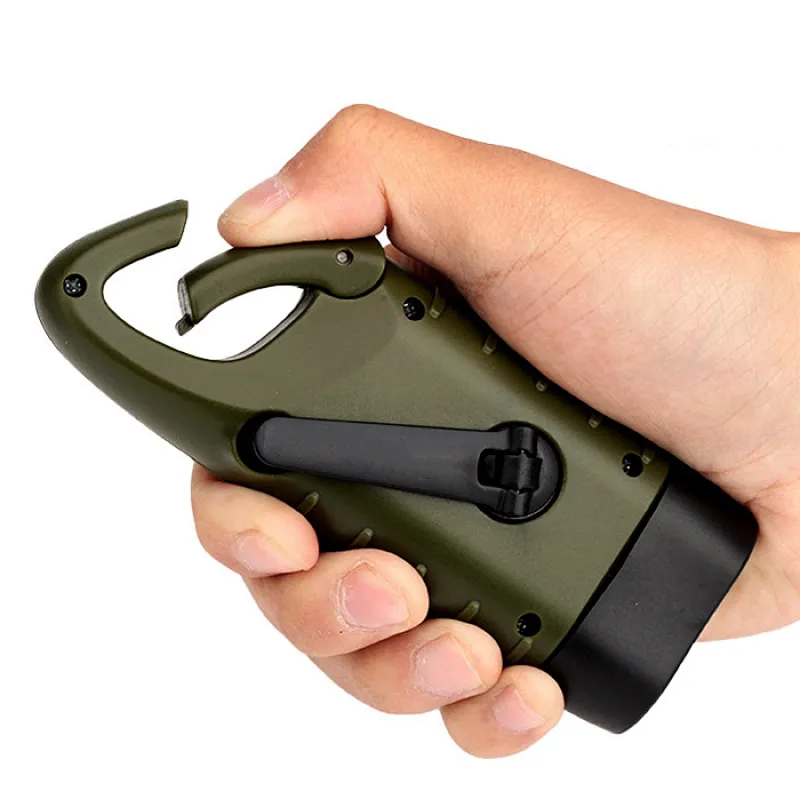 solar hand crank flashlight