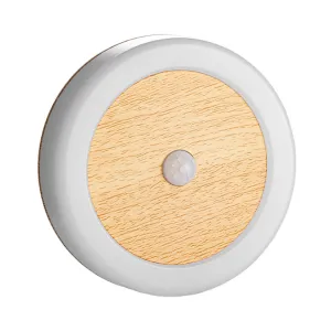 Motion sensor room USB rechargeable wood grain wardrobe night light
