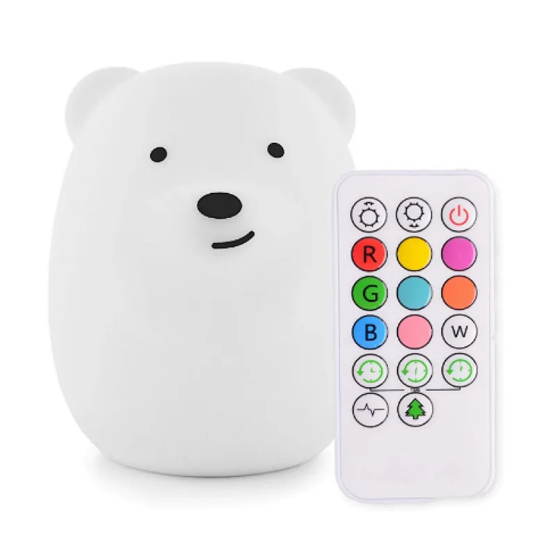 Silicone bear night light