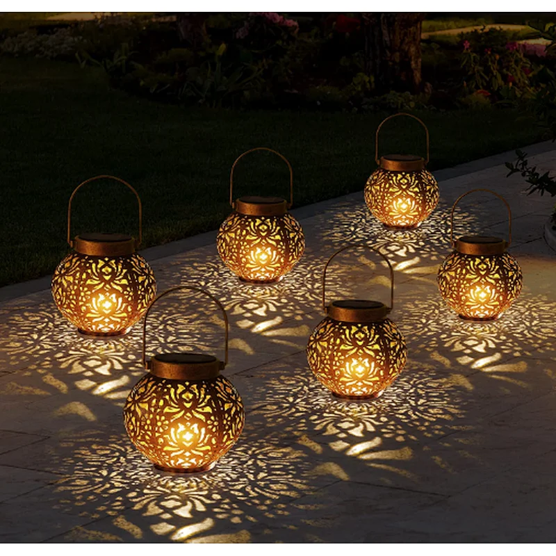 Garden outdoor lantern waterproof IP6 decorative hanging solar light