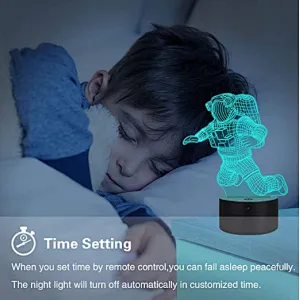 3D Astronaut illusion night light