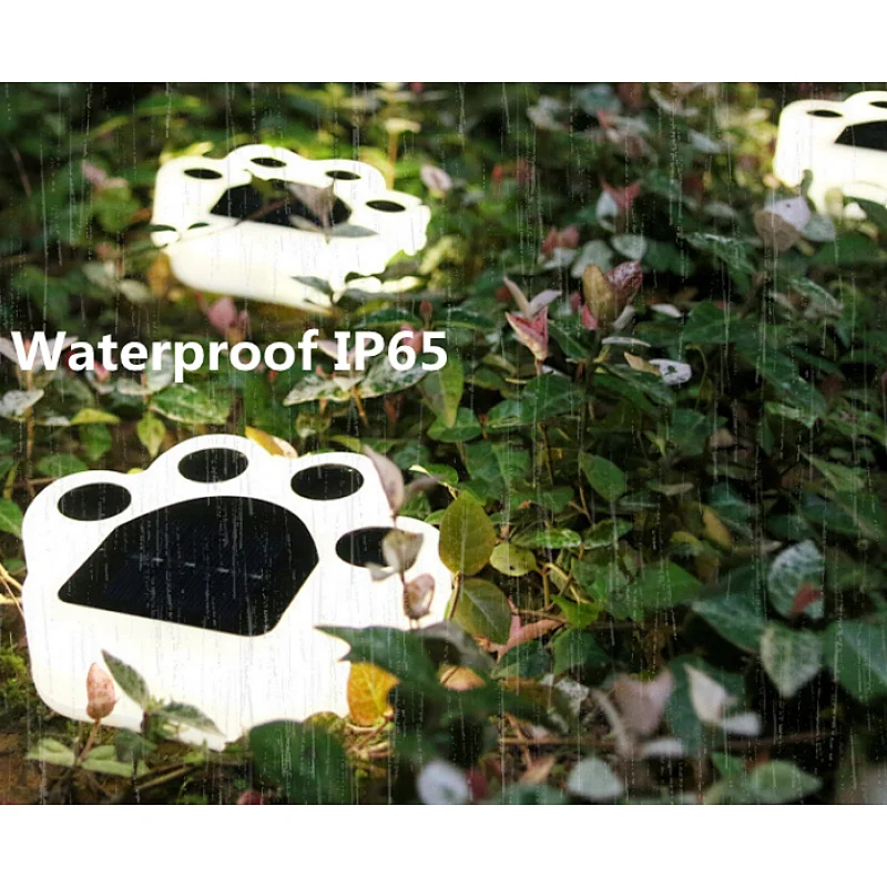 Decorative outdoor waterproof IP65 4 LED plug ground solar lights