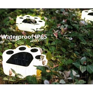 Decorative outdoor waterproof IP65 4 LED plug ground solar lights