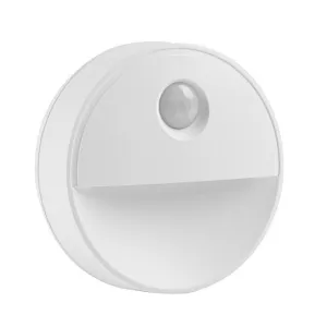 Battery operated round motion sensor night light