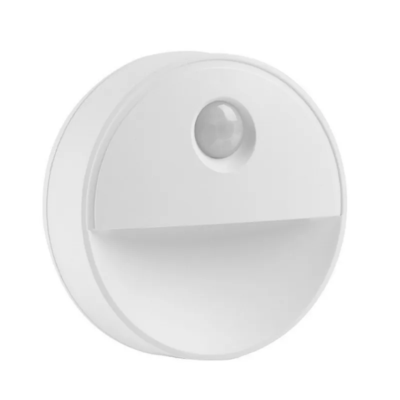 Battery operated round motion sensor night light