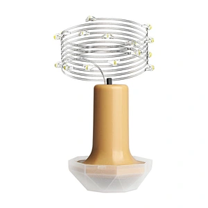 Decorative home power 9 LED waterproof cork IPX4 fairy string wine bottle LED solar light