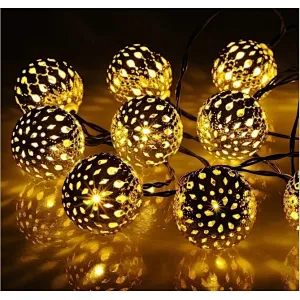 Moroccan garden lighting waterproof 5 meters 20 LED holiday decorative solar outdoor string light