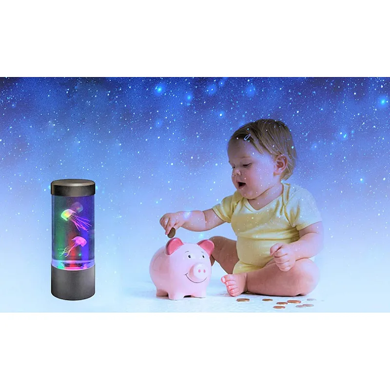 Fantasy yeelight night light bulb decoration jellyfish desktop lamp with color changing light