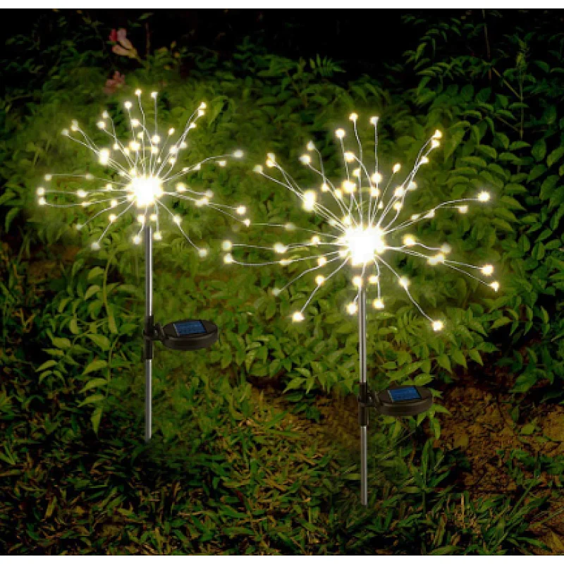 Decorative outdoor 90 LED waterproof IP65 string garden ornamental solar panel lights