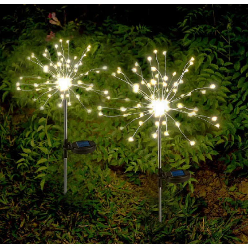 Decorative outdoor 90 LED waterproof IP65 string garden ornamental solar panel lights