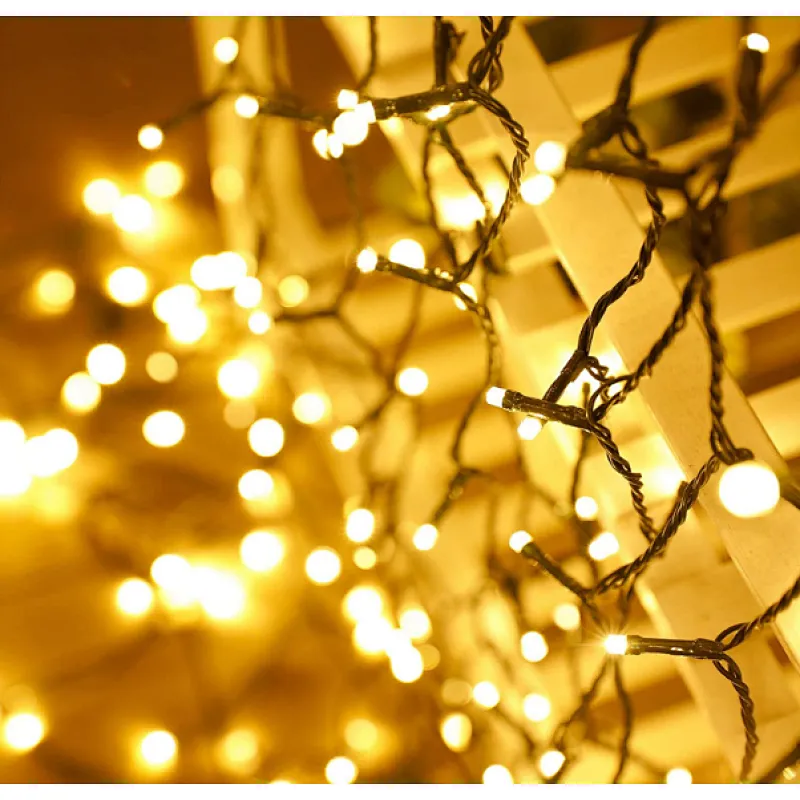 Decorative waterproof IP44 new arrival colorful garden 12 meters 100 LED solar string light