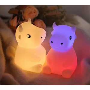 Silicone LED USB rechargeable color changing for baby room night light