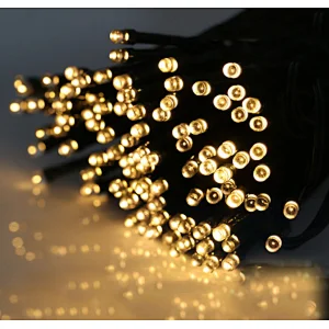 Decorative waterproof IP44 new arrival colorful garden 12 meters 100 LED solar string light