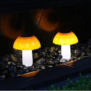 Home light landscape mushroom waterproof IP65 lawn LED garden solar plug ground lights