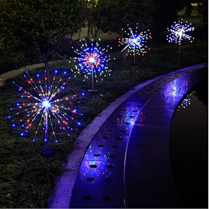 Decorative outdoor 90 LED waterproof IP65 string garden ornamental solar panel lights