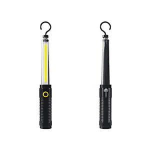 3 Modes LED Rechargeable USB Torch COB Flashlight with Detachable Magnetic Hook