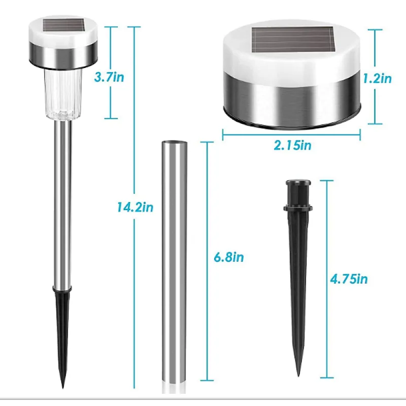 Stainless steel pathway LED waterproof IP65 the best light christmas outdoor solar lights