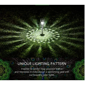 Decoration outdoor colored LED lights outdoor waterproof IP44 stake garden solar light
