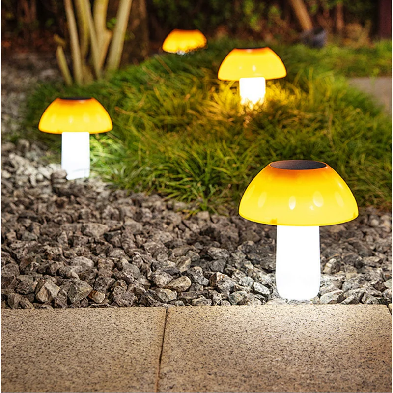 Home light landscape mushroom waterproof IP65 lawn LED garden solar plug ground lights