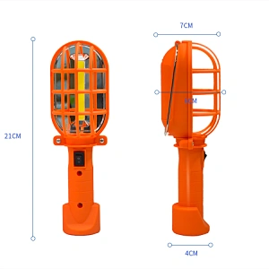 Portable ABS Orange 3*AA Battery 3W Cob Led Work Light For Car Repair