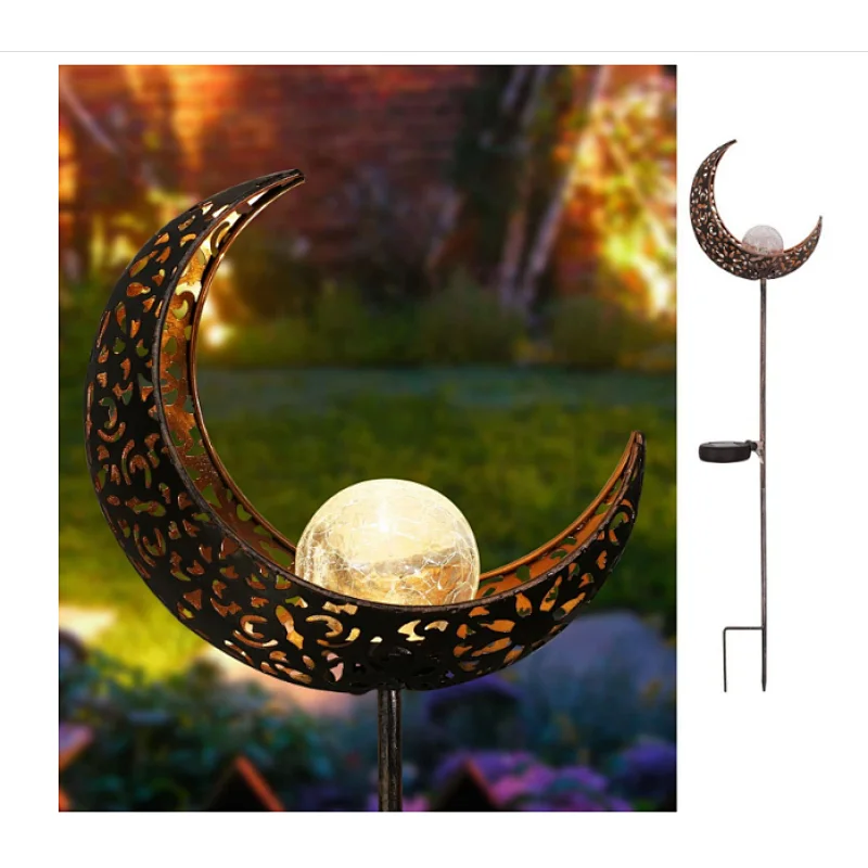 Backyard waterproof moon lamp decoration LED solar light