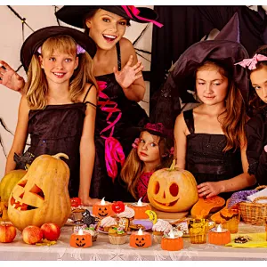 Halloween decoration mini LED pumpkin party night light