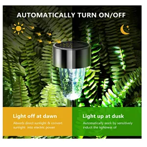 Decoration outdoor colored LED lights outdoor waterproof IP44 stake garden solar light