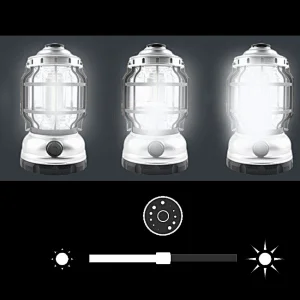 3*AA Vintage stepless dimming camping lantern