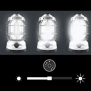3*AA Vintage stepless dimming camping lantern