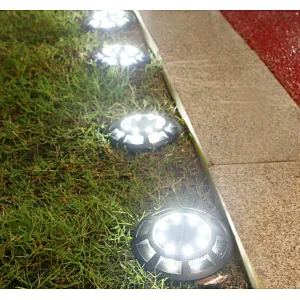 Outdoor garden round plug waterproof IP65 for garden decorative solar ground lights