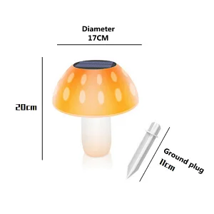 Home light landscape mushroom waterproof IP65 lawn LED garden solar plug ground lights