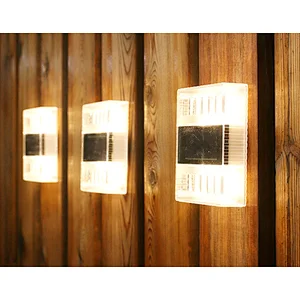 Solar outdoor wall RGB decorative waterproof IP65 LED out lights fence light
