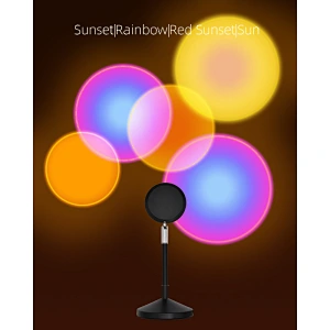 UFO night light LED bed RGB 16 color 4 mode USB remote control sunset projection lamp
