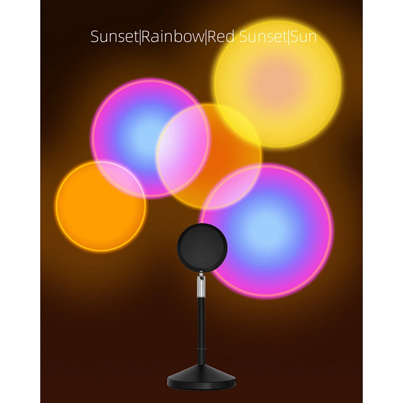 UFO night light LED bed RGB 16 color 4 mode USB remote control sunset projection lamp