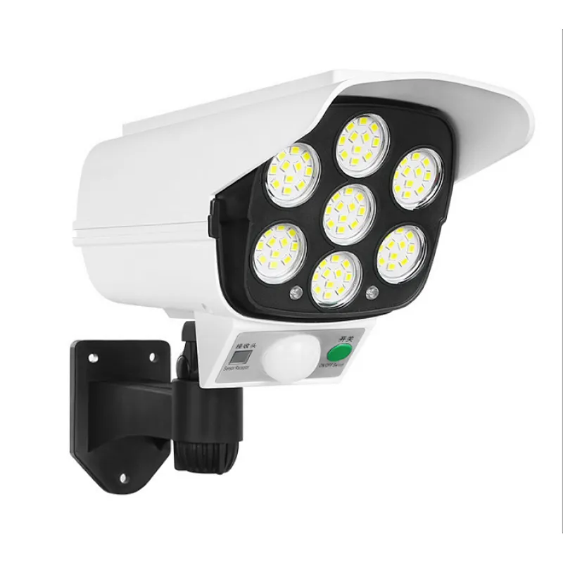 LED flood lights remote control motion sensor camera solar light