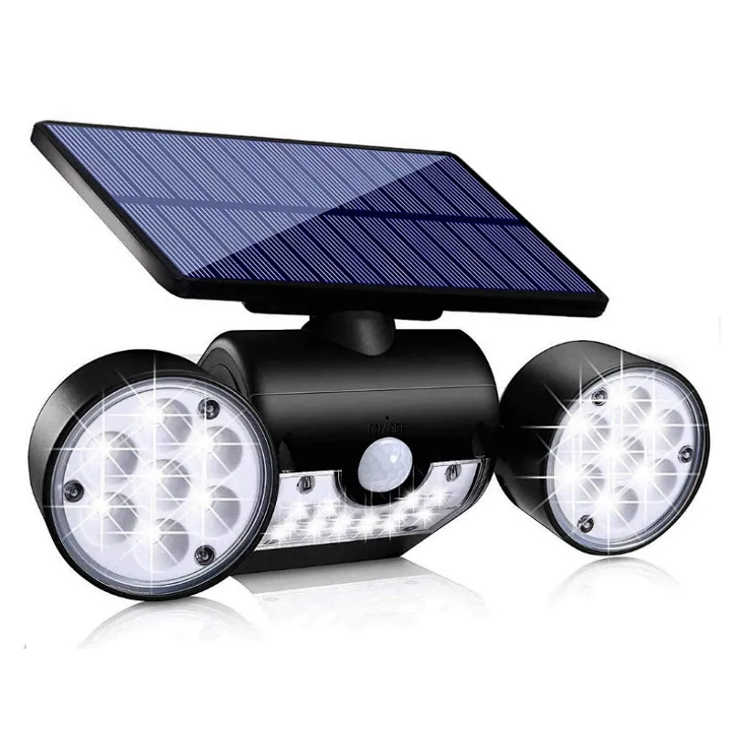 3 mode channel design wall LED road garden outdoor waterproof IP65 motion sensor solar light