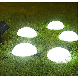 LED waterproof IP65 lawn landscape 1 with 5 LED hemisphere outside solar light