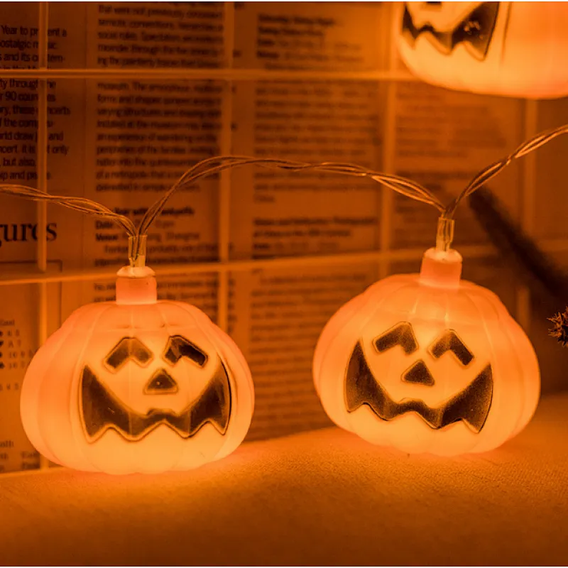 Halloween decoration light LED pumpkin 2m 20 LED for party battery operated string outdoor lights